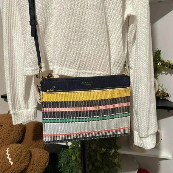 kate spade Handbags - KATE SPADE Cameron Boardwalk Striped Crossbody